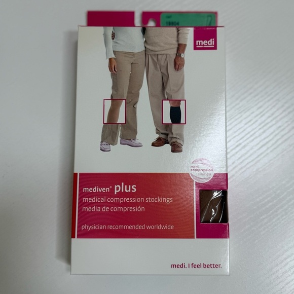 New In Box Mediven Plus Medical Compression Beige Closed Toe Stocking Size IV - Picture 7 of 9